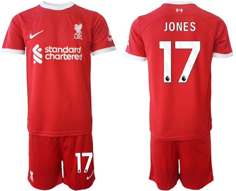 Men 2023-2024 Club Liverpool home red 17 Soccer Jersey